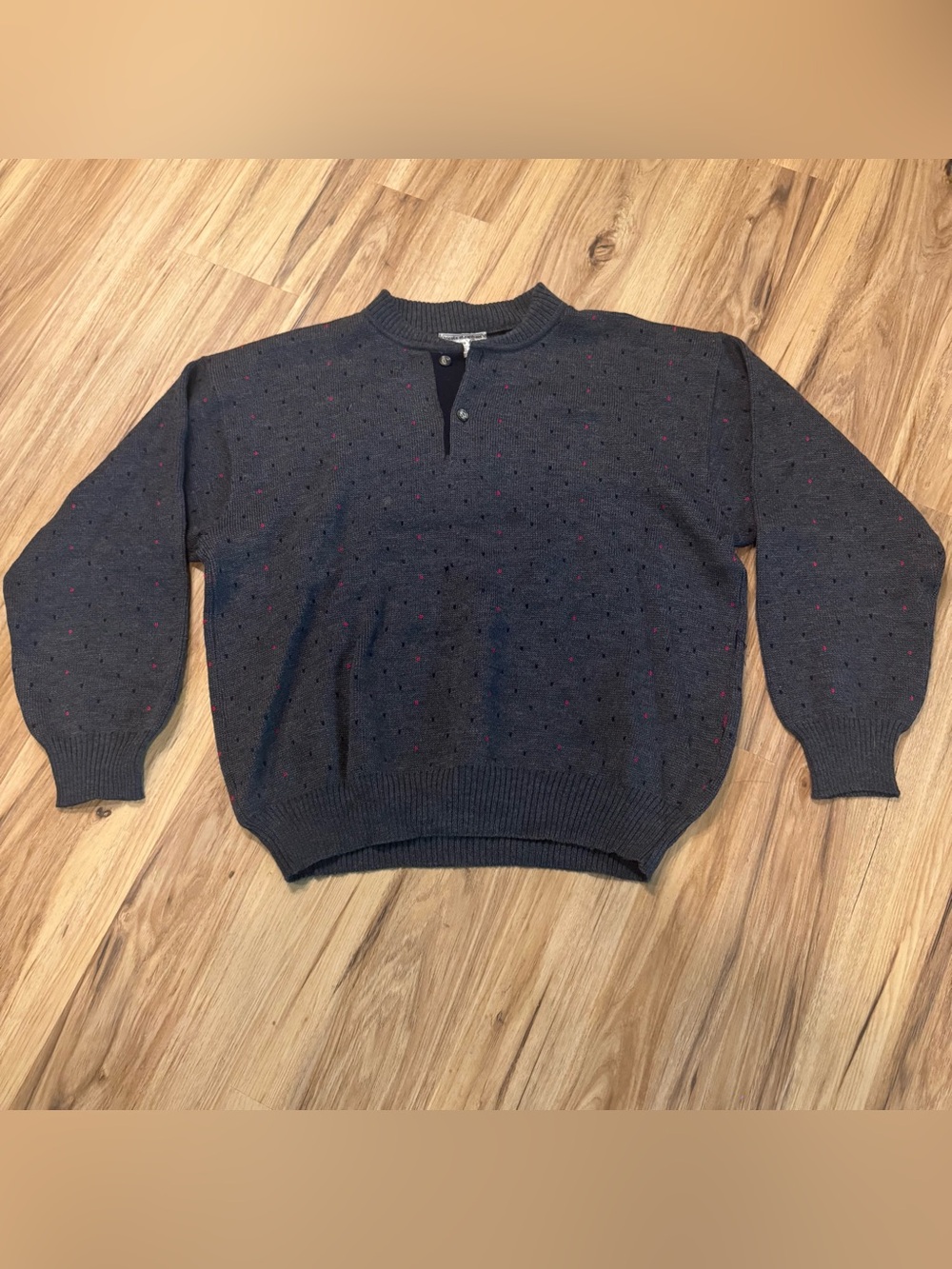 Tricots St. Raphael Vintage 100% Pure Virgin Wool Sweater Mens Size Large